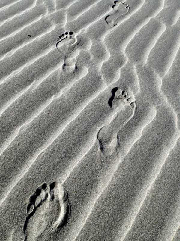 Photo of footprints in sand by JBeers